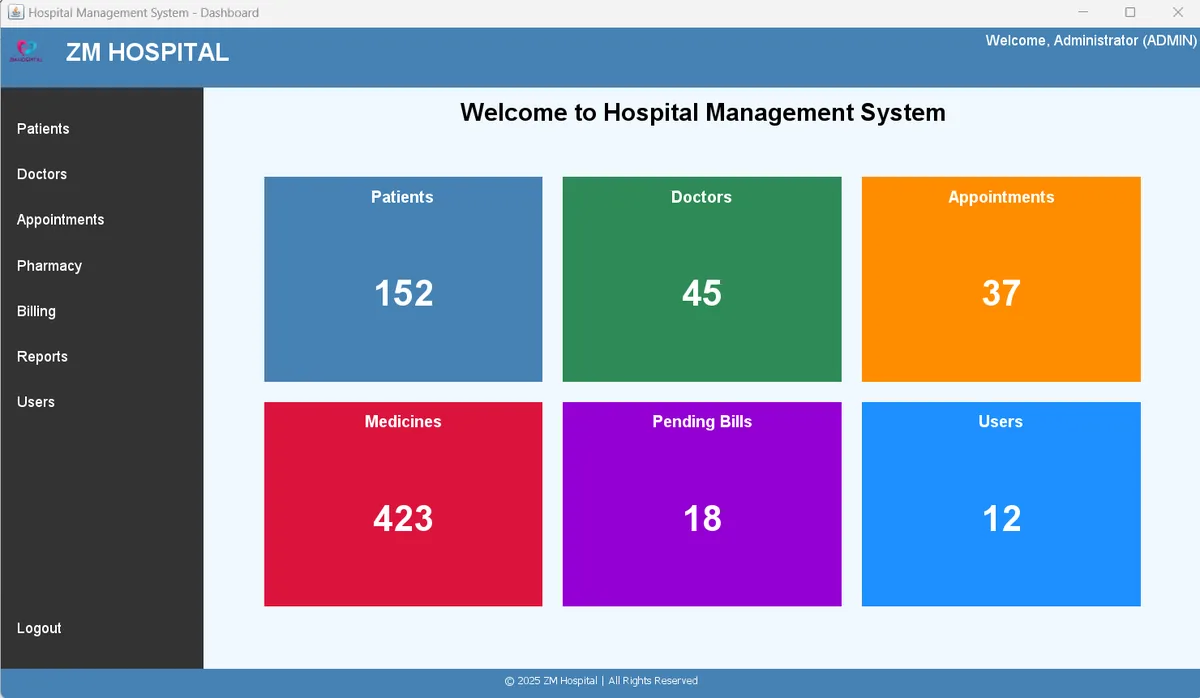 HMS Desktop screenshot