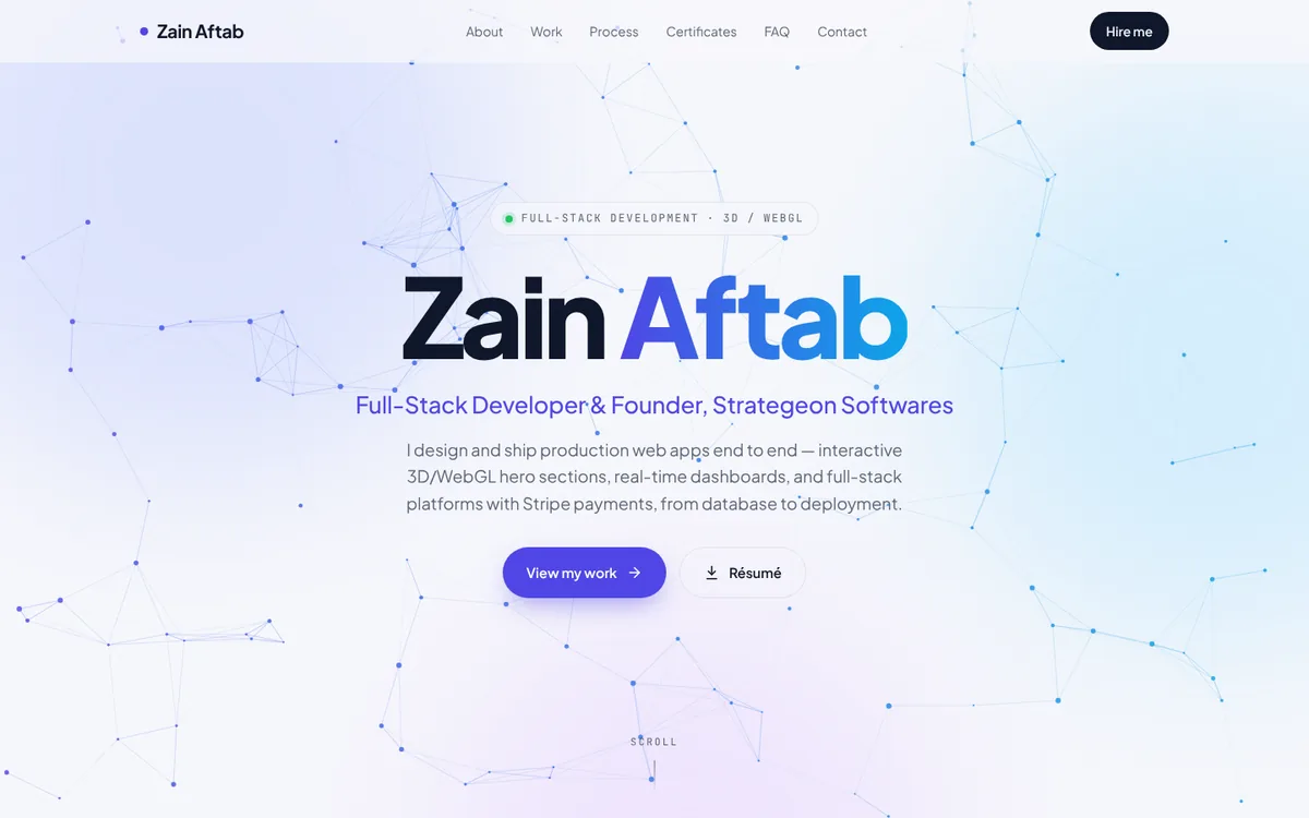 Developer Portfolio screenshot